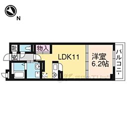 グランデ・カーサ・ケイ 1LDKの間取図画像