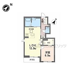 川崎ハイツ 1LDKの間取図画像