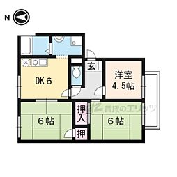 ハイツ千石2 3DKの間取図画像