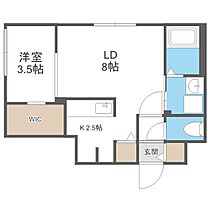 エアフォルク学園前  ｜ 北海道札幌市豊平区平岸二条1丁目（賃貸マンション1LDK・1階・35.45㎡） その2