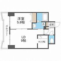 ティアラ中島公園ウエストサイド  ｜ 北海道札幌市中央区南十一条西6丁目（賃貸マンション1LDK・11階・39.07㎡） その2