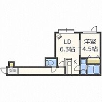 アスリート  ｜ 北海道札幌市厚別区厚別東三条3丁目（賃貸アパート1LDK・2階・33.65㎡） その2