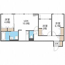 ＺＡＢＯ　ＨＩＬＬＳ　ＦＵＳＨＩＭＩ  ｜ 北海道札幌市中央区南十六条西18丁目（賃貸マンション3LDK・2階・70.41㎡） その2