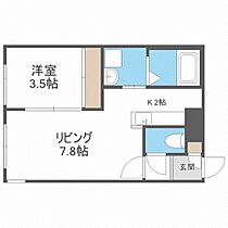 ｒｕ－ｂｉ－5（ルービーファイブ）  ｜ 北海道札幌市北区北二十条西6丁目（賃貸マンション1LDK・2階・30.80㎡） その2