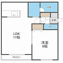 タイセイコーポ28  ｜ 北海道札幌市白石区本通5丁目南（賃貸アパート1LDK・1階・40.80㎡） その2