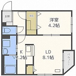 間取図画像 1LDK