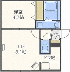 札幌市営東西線 白石駅 徒歩6分 4階/-