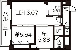 札幌市営東西線 発寒南駅 徒歩13分