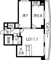 物件の間取り