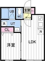 ParkWell札大前 1LDKの間取図画像