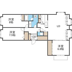 ベンデミア18 3LDKの間取図画像