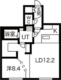 RESIDENCESAPPOROT9 1LDKの間取図画像