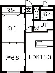 WHiTEMOTHERS 2LDKの間取図画像