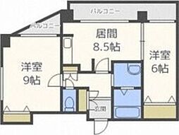 三和・マンション 2LDKの間取図画像