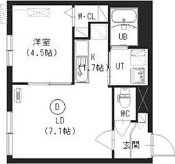 シティレジデンス宮の沢 1LDKの間取図画像