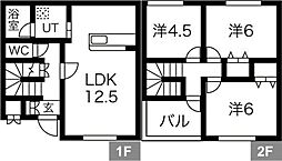 札幌市営東西線 琴似駅 バス17分 JRバス 平和1条5丁目下車 徒歩7分