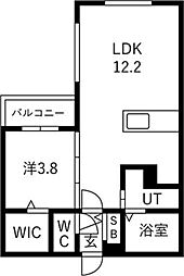 Alivis 宮の森 1LDKの間取図画像