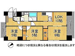 間取図画像 3LDK
