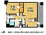 間取り：南向きの間取りは、日当たりが良く、明るいリビングで快適な生活を楽しめます。自然光がたっぷり入り、心地よい空間です。