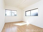 ＼同仕様写真／寝室や子供部屋など用途多彩な明るい洋室！