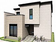 【外観パース】ZEH水準省エネ住宅にて、冬はあたたかく、夏は涼しいお家に