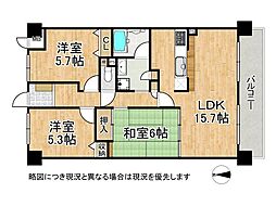 サクラメント東加古川 3LDKの間取図画像
