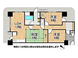 マーレ加古川駅前タワー 3LDKの間取図画像