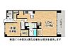 間取り：南むきバルコニー！収納豊富な1LDKの間取りです
