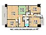 間取り：東南角部屋で陽当り良好！床暖房完備の広々4LDKタイプ