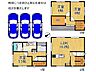 間取り：16.2帖の広々としたLDKに洋室が複数配置された機能的な空間ですね！たっぷりの収納を備えたウォークインクローゼットもあり、家族みんながゆったりと快適に暮らせます