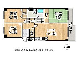 フォルム石切さくら坂 3LDKの間取図画像