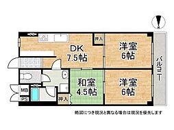 間取図画像 3DK