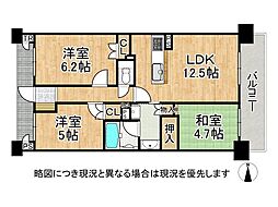 ライオンズマンション鴻池新田 3LDKの間取図画像