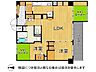 間取り：畳コーナーのある2LDKの間取り