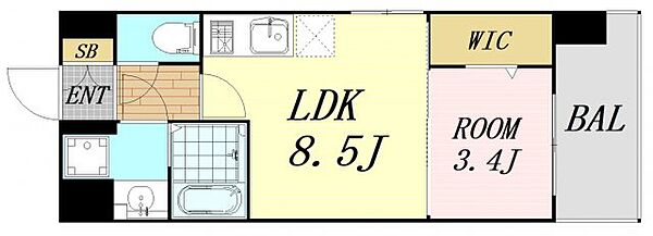 ミラージュパレス難波幸町 ｜大阪府大阪市浪速区幸町2丁目(賃貸マンション1LDK・5階・31.92㎡)の写真 その2