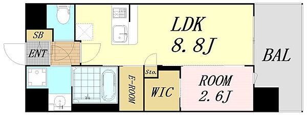 セレニテ難波グランデノール ｜大阪府大阪市浪速区桜川1丁目(賃貸マンション1LDK・10階・30.97㎡)の写真 その2