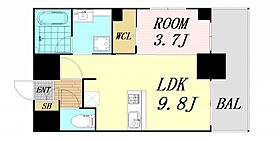 大阪府吹田市広芝町（賃貸マンション1LDK・16階・35.40㎡） その2