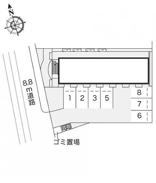 レオパレス夢一番館 202｜大阪府四條畷市二丁通町(賃貸アパート1K・2階・20.28㎡)の写真 その3