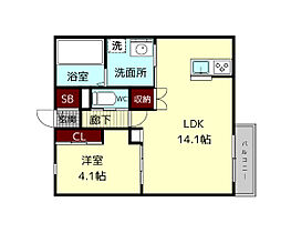 ルココン二番館  ｜ 奈良県生駒市谷田町（賃貸アパート1LDK・1階・40.58㎡） その2