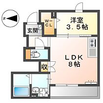 Ｇｅｍｉｎｉ　II  ｜ 奈良県生駒市小明町（賃貸アパート1LDK・1階・33.67㎡） その2