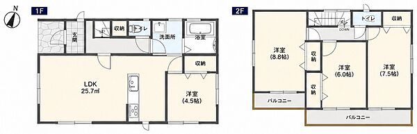 間取りを拡大表示
