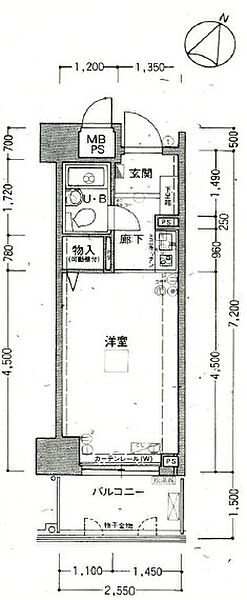 ヴェルドール王子公園 603｜兵庫県神戸市灘区福住通5丁目(賃貸マンション1K・6階・18.96㎡)の写真 その2