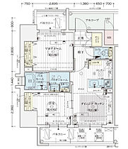 エステムプラザ神戸三宮ルクシア 501 ｜ 兵庫県神戸市中央区御幸通3丁目2-25（賃貸マンション1DK・5階・30.80㎡） その2