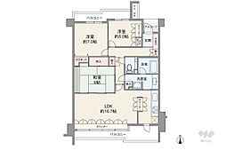 間取図画像 3LDK