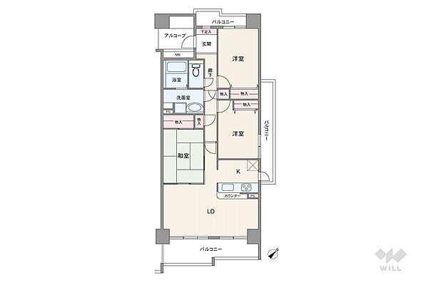 間取りを拡大表示