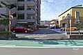 駐車場の出入り...