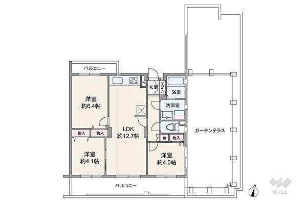間取りを拡大表示