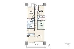 サンメゾン野並サウスヒルズアベニュー 3LDKの間取図画像