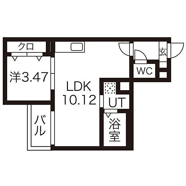 愛知県名古屋市天白区井の森町(賃貸アパート1LDK・1階・32.49㎡)の写真 その2