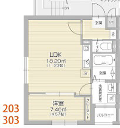 愛知県名古屋市千種区小松町７丁目(賃貸マンション1LDK・2階・33.66㎡)の写真 その2